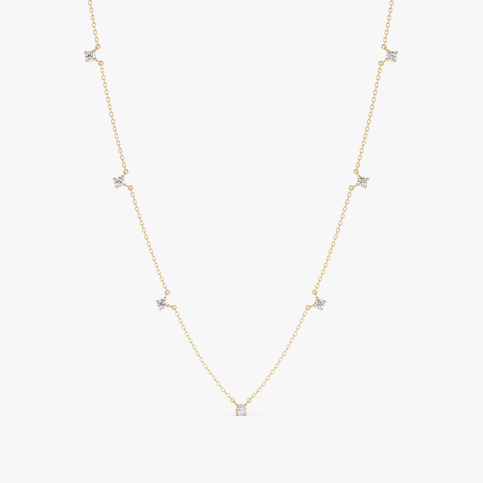 Dainty Diamond Station Necklace