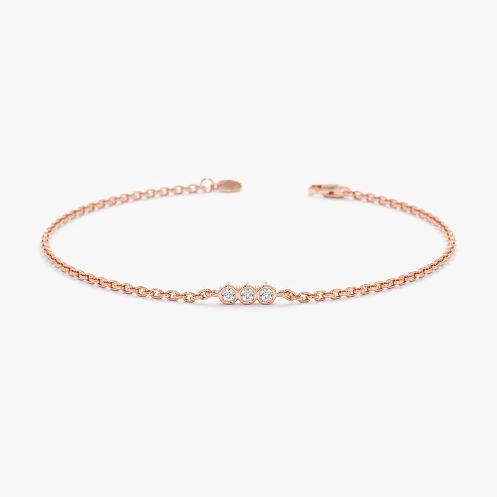 Dainty Diamond Trio Bracelet