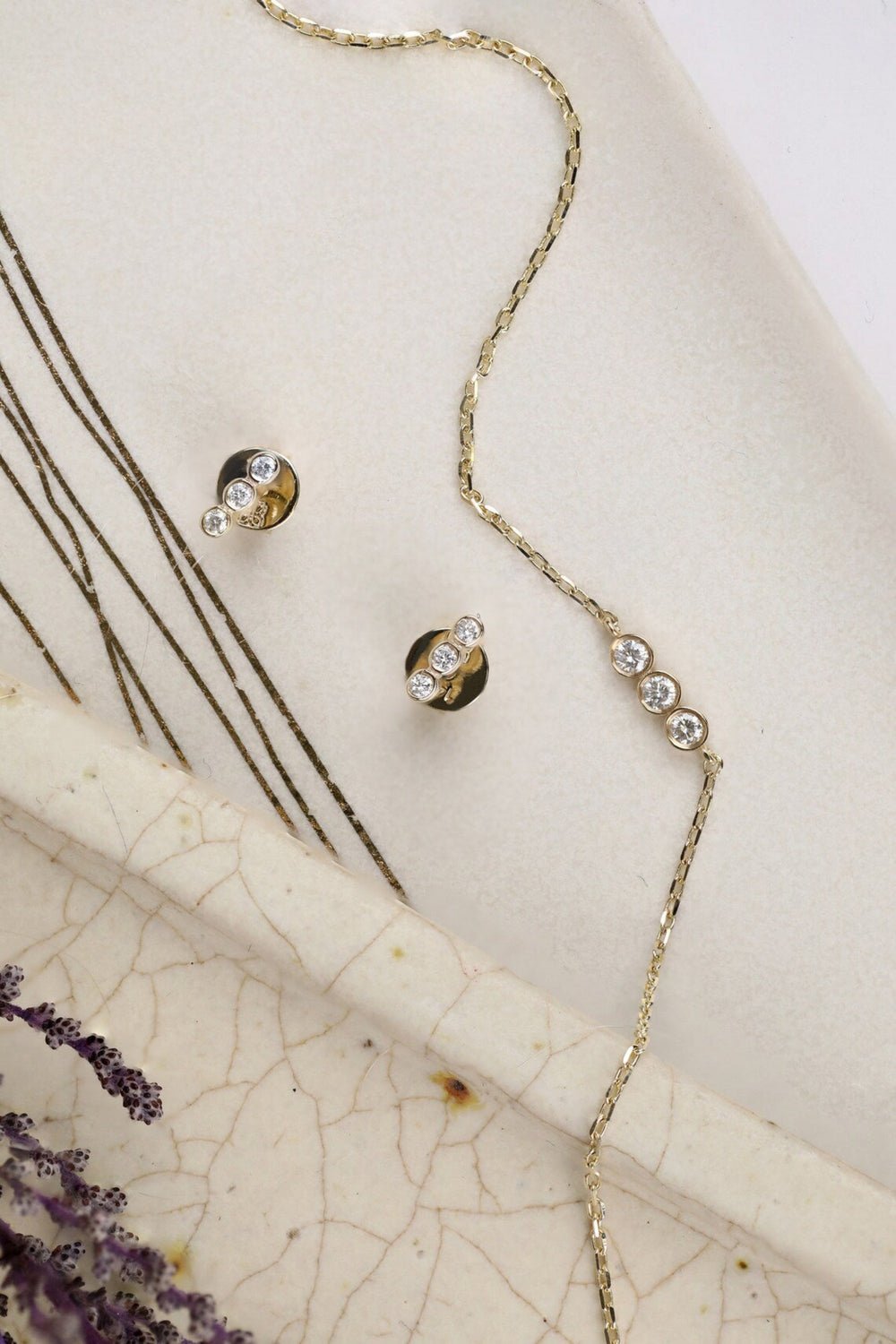 Dainty Diamond Trio Bracelet