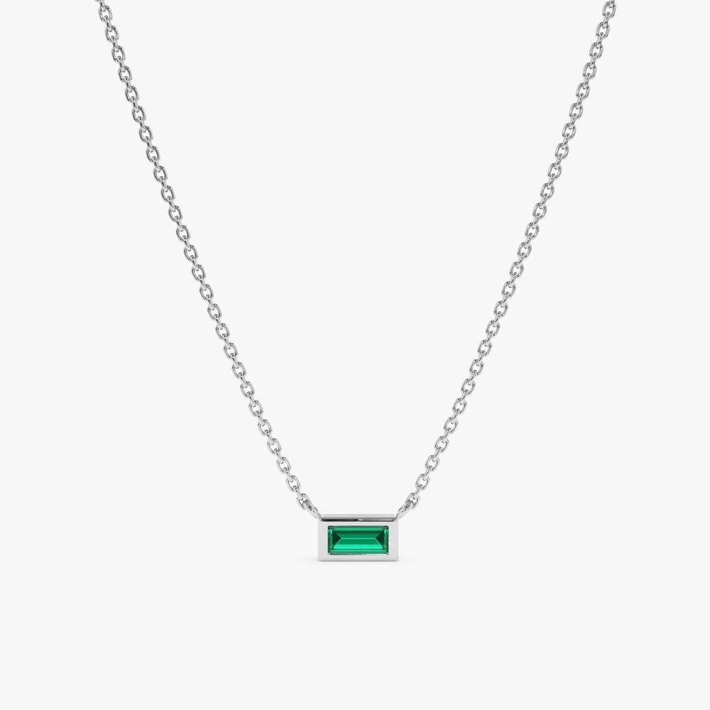 Dainty Emerald Necklace