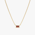 Dainty Garnet Necklace