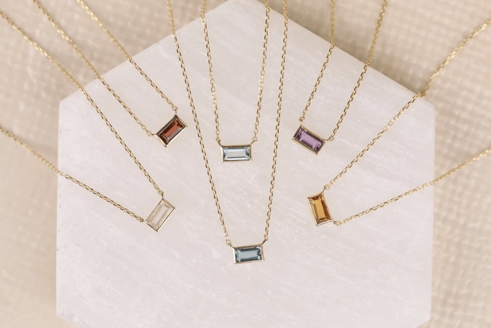 Dainty Garnet Necklace