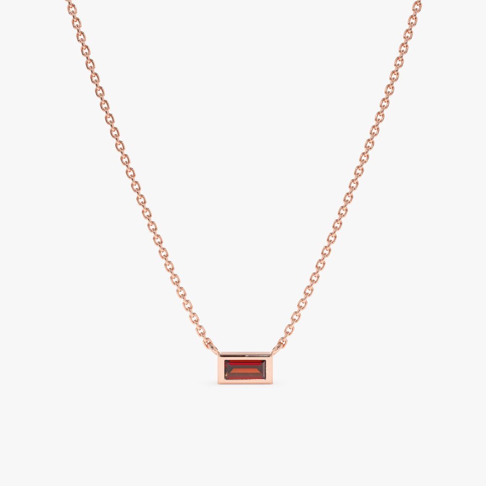 Dainty Garnet Necklace