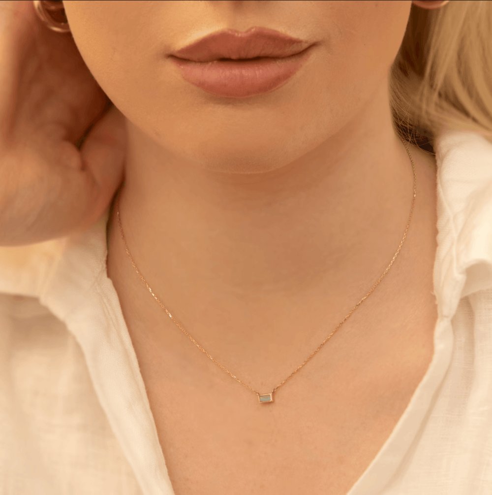 Dainty Labradorite Necklace