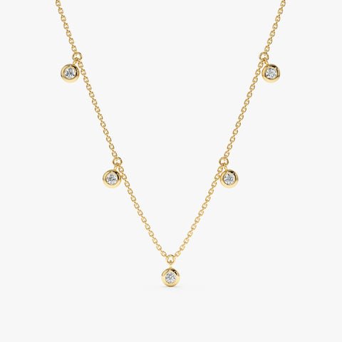 Dainty Natural Diamond by the Yard Necklace