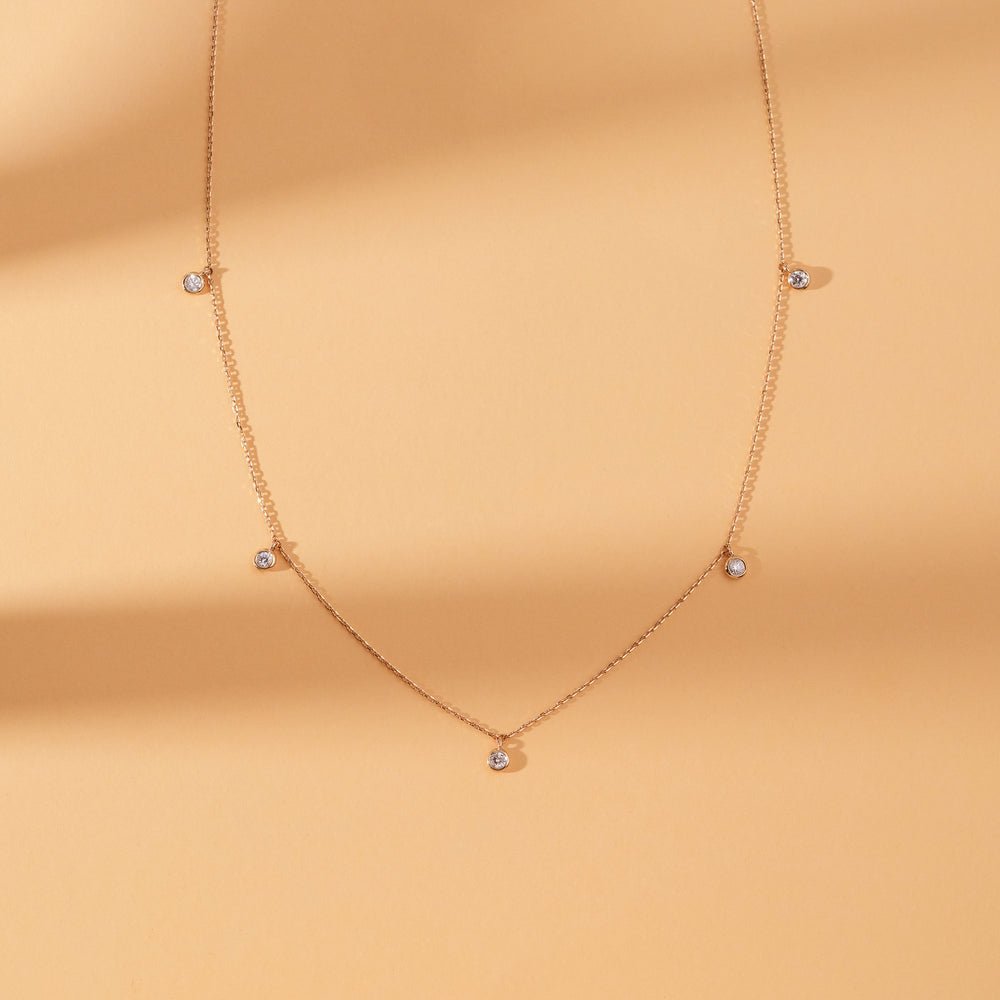 Dainty Natural Diamond by the Yard Necklace