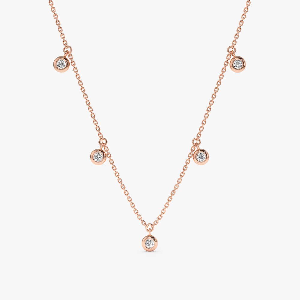 Dainty Natural Diamond by the Yard Necklace