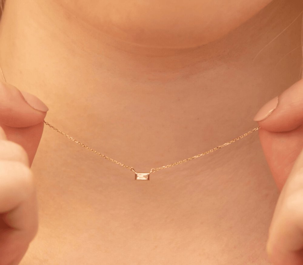 Dainty Natural Diamond Necklace