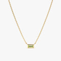 Dainty Peridot Necklace