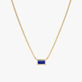 Dainty Sapphire Necklace