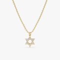 Dainty Star of David Charm Necklace