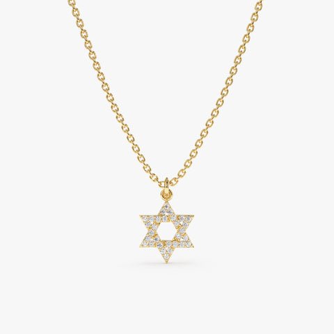 Dainty Star of David Charm Necklace