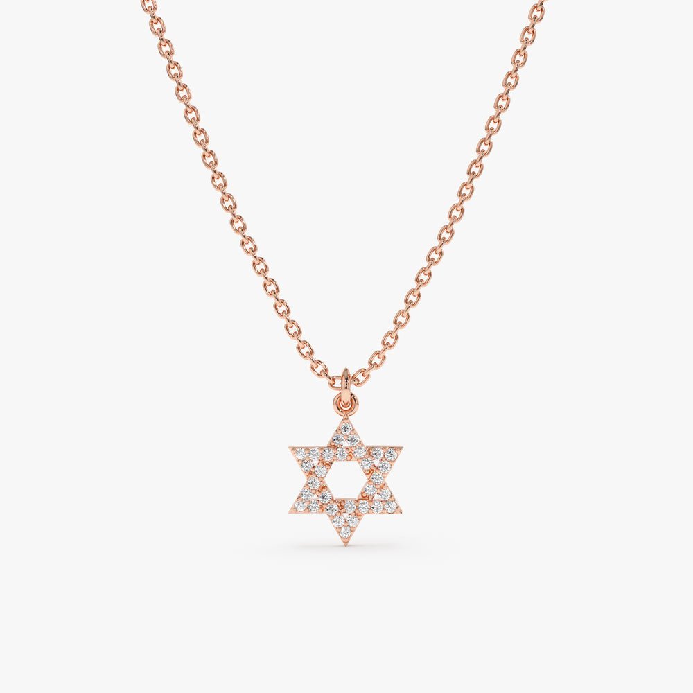 Dainty Star of David Charm Necklace