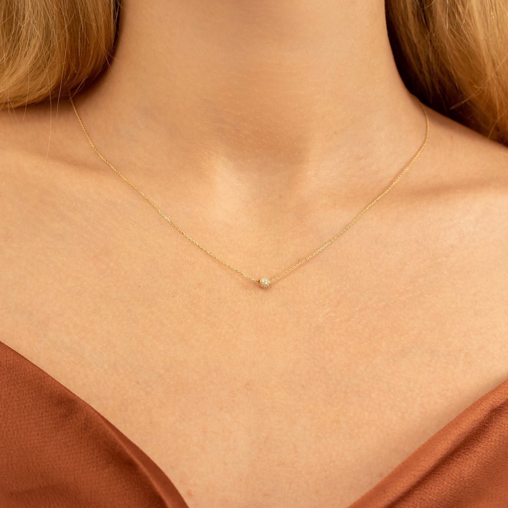 Diamond Ball Necklace