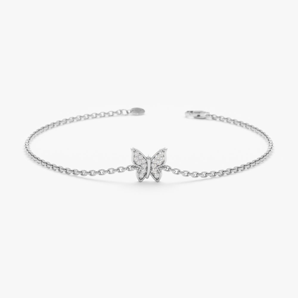 Diamond Butterfly Bracelet