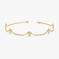 Diamond By the Yard Charm Bracelet