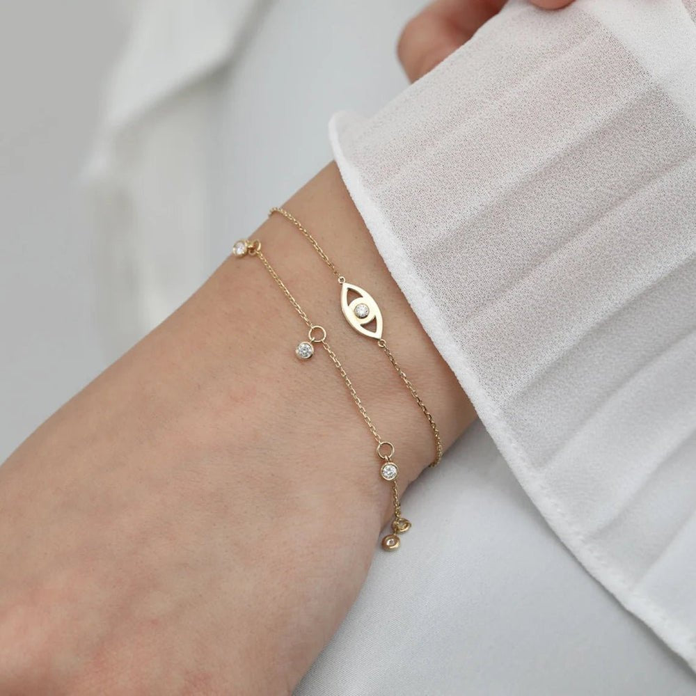 Diamond By the Yard Charm Bracelet