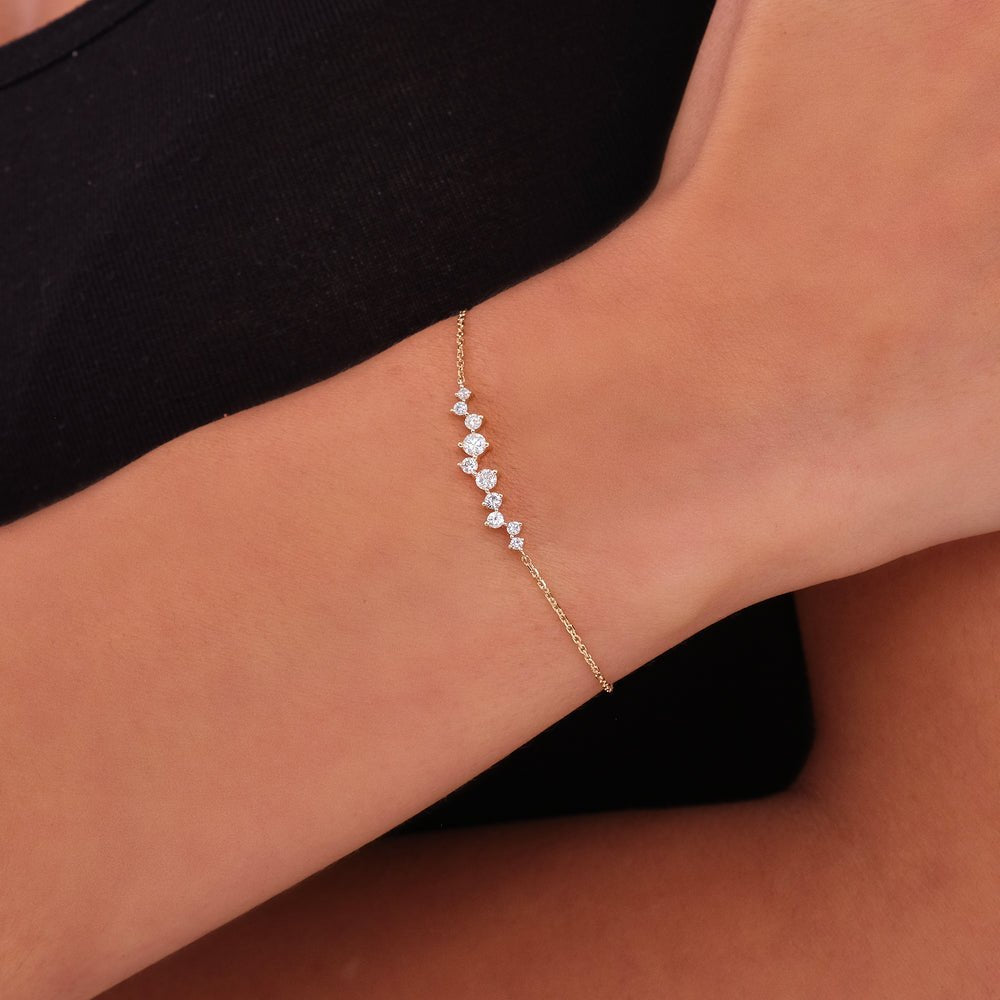Diamond Cluster Bracelet