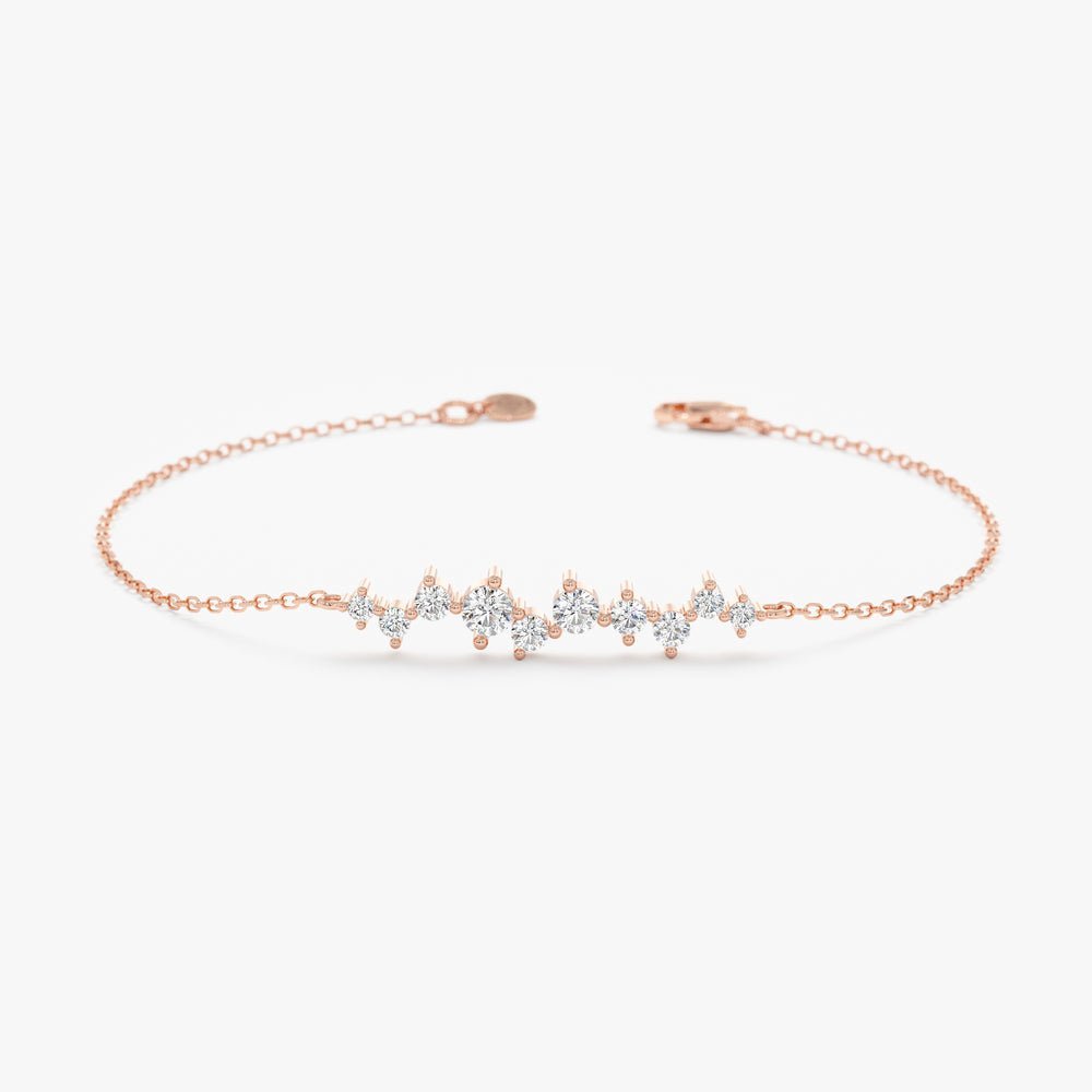 Diamond Cluster Bracelet