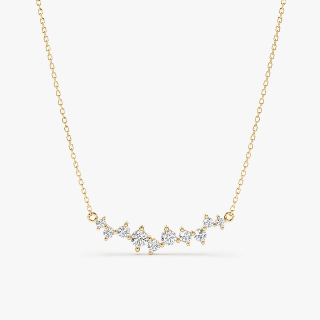 Diamond Cluster Necklace