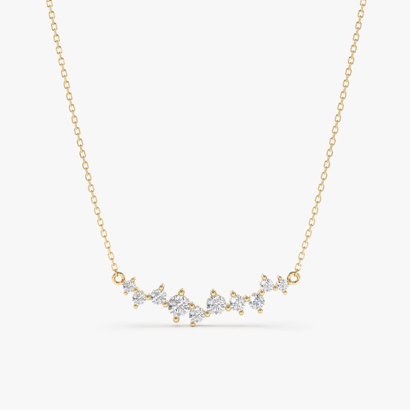 Diamond Cluster Necklace