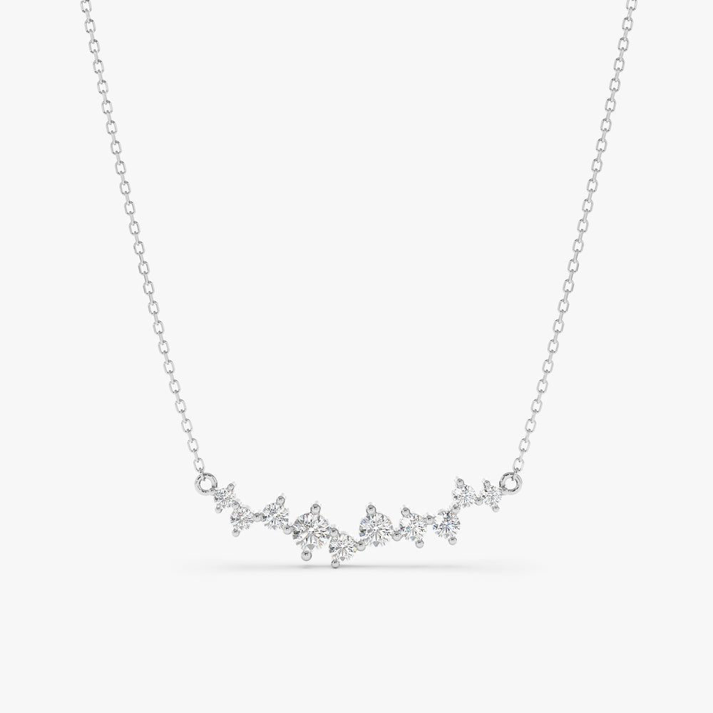 Diamond Cluster Necklace