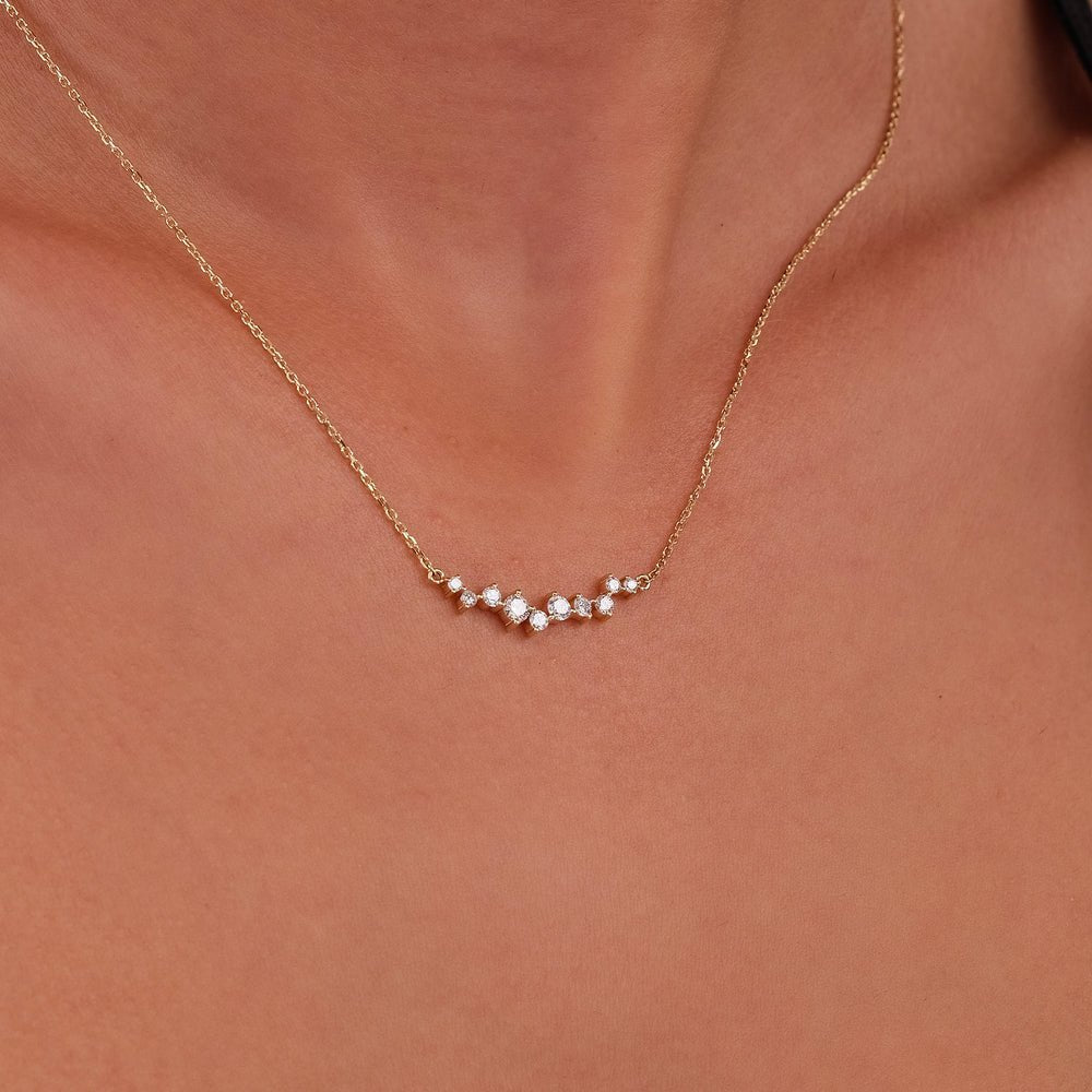 Diamond Cluster Necklace