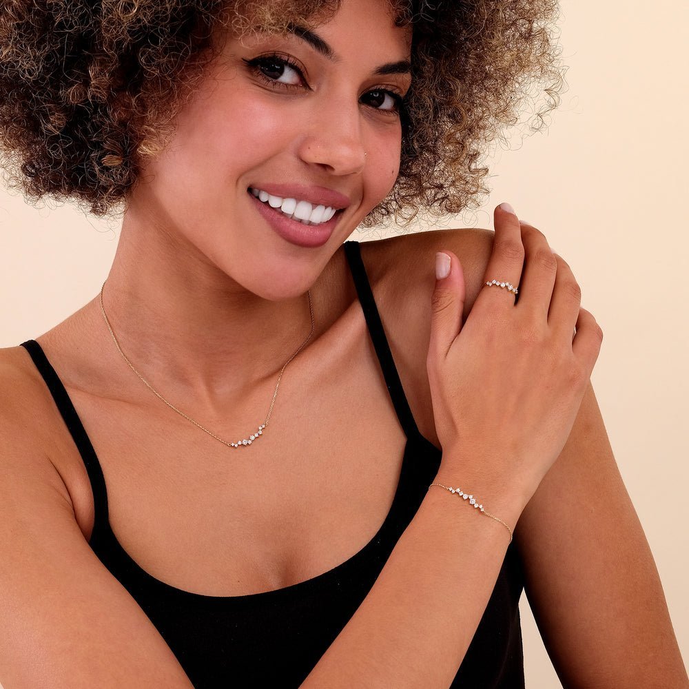 Diamond Cluster Necklace