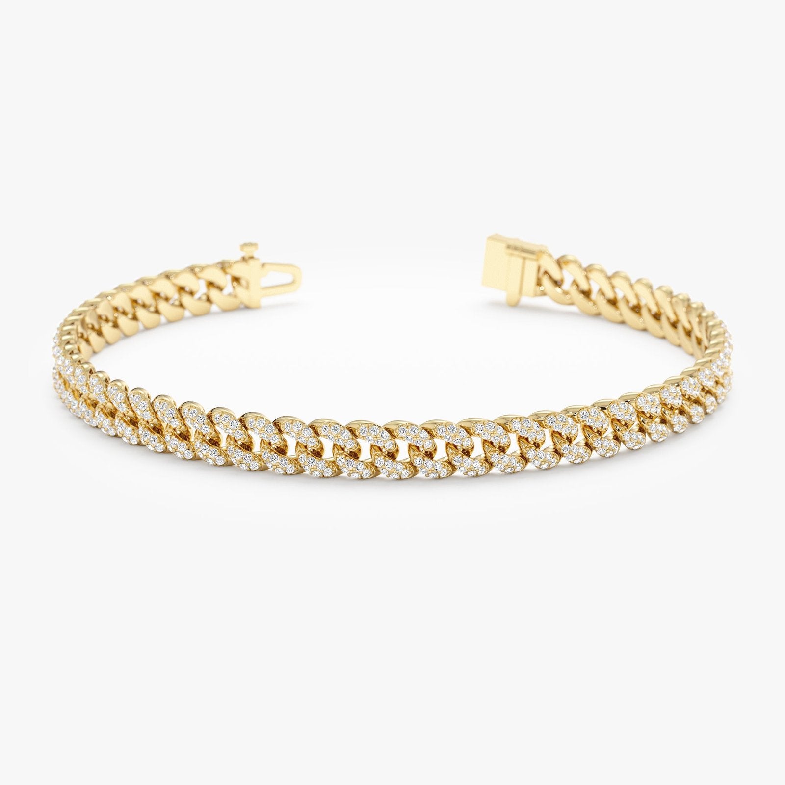 Diamond Cuban Chain Bracelet - 5mm