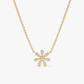 Diamond Daisy Necklace