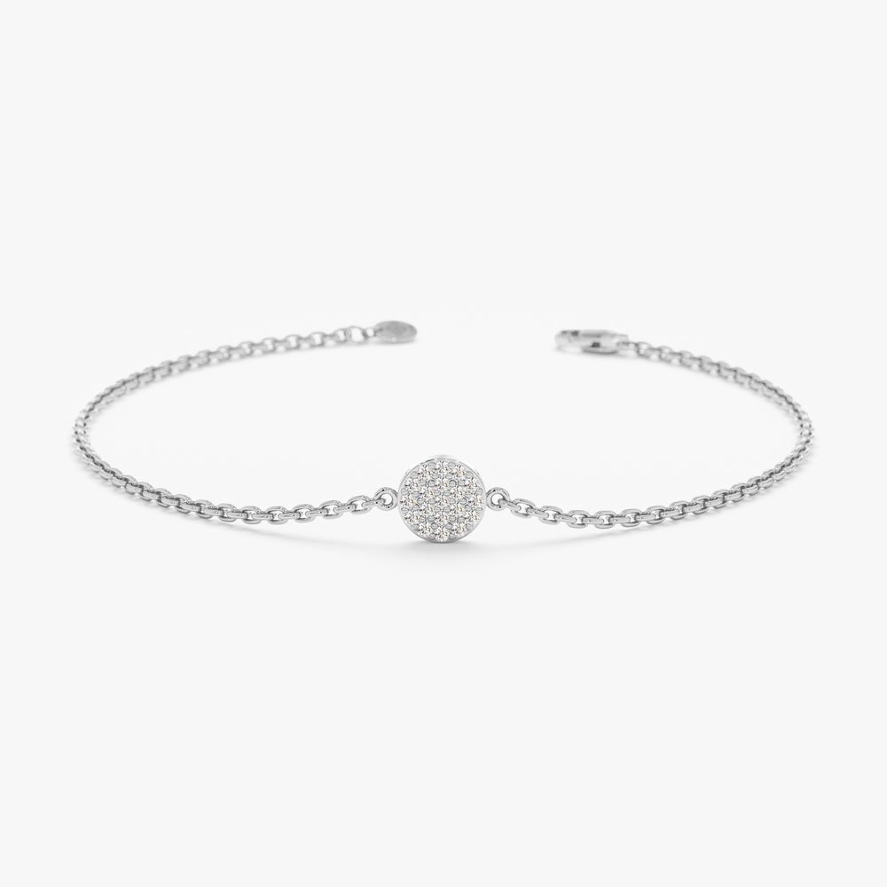 Diamond Disc Bracelet