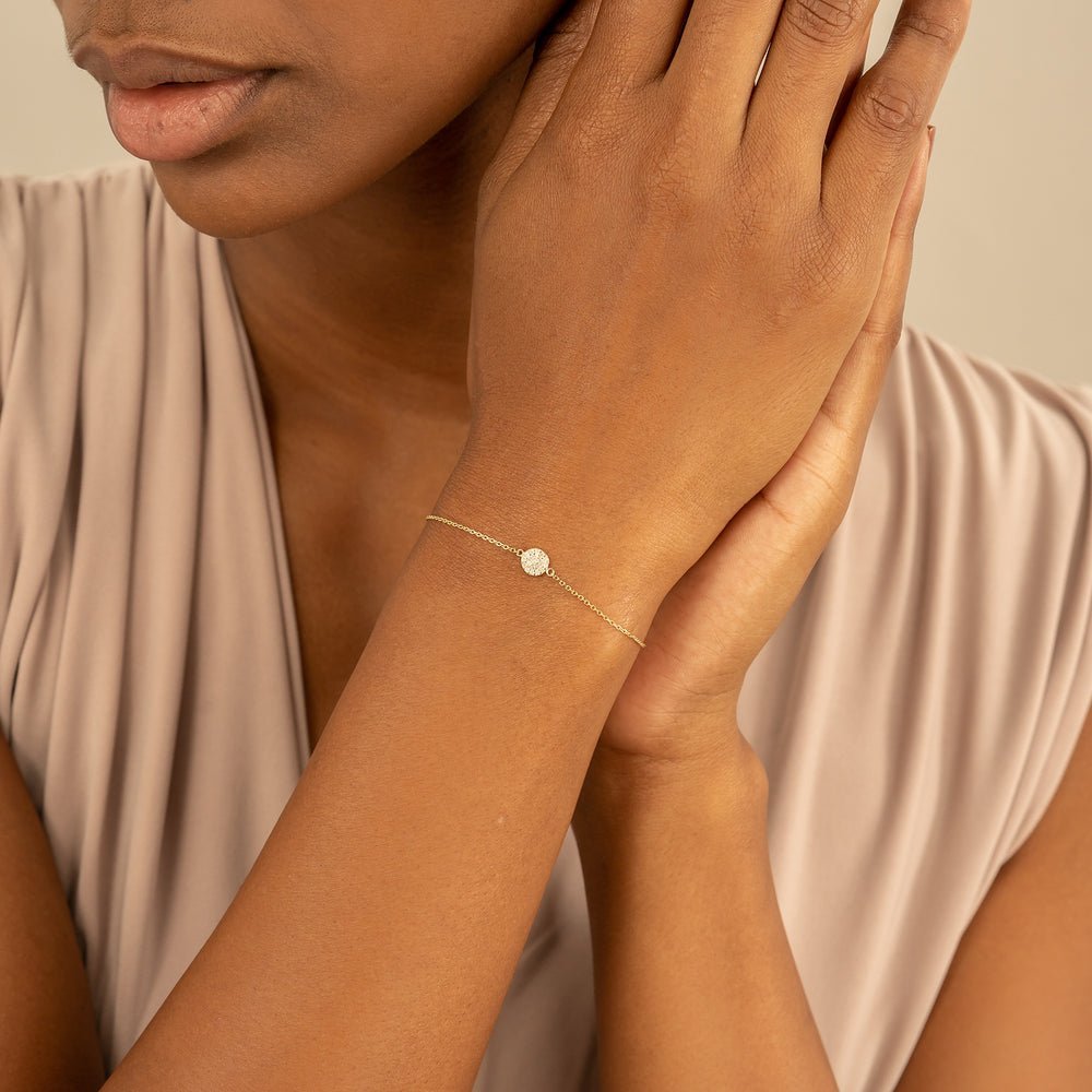 Diamond Disc Bracelet