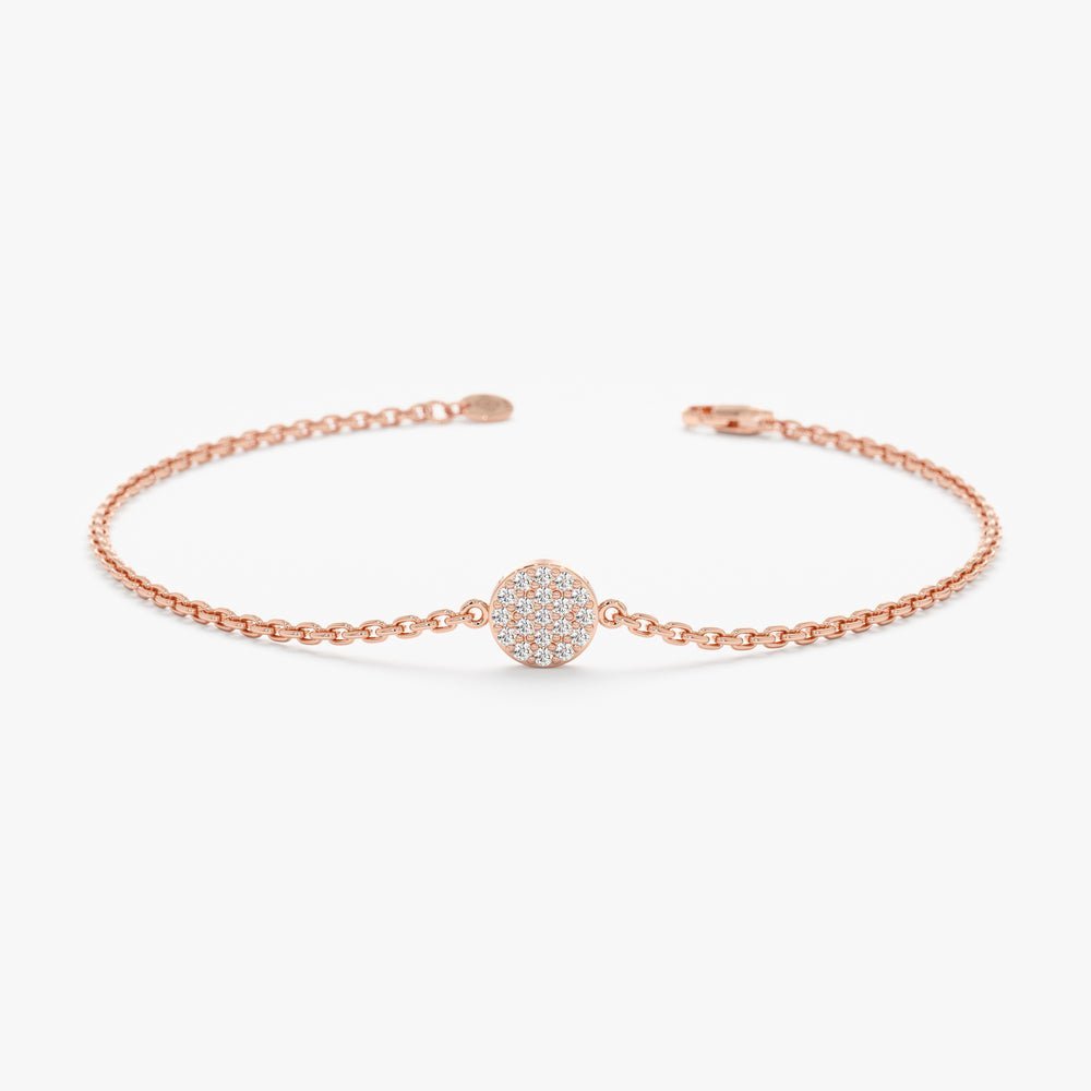 Diamond Disc Bracelet