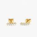 Diamond Ear Crawler Studs