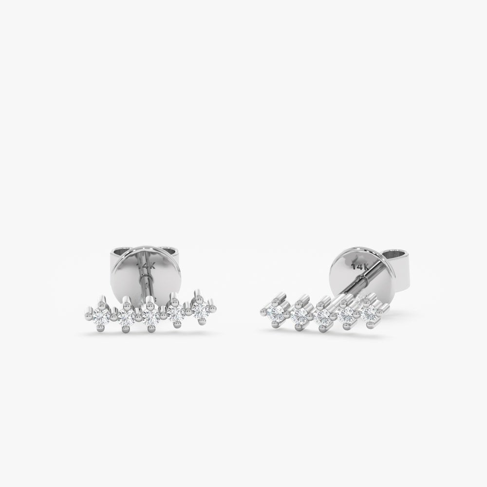 Diamond Ear Crawler Studs