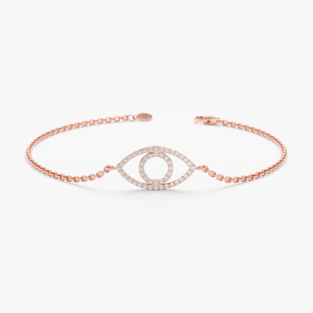 Diamond Eye Cutout Bracelet
