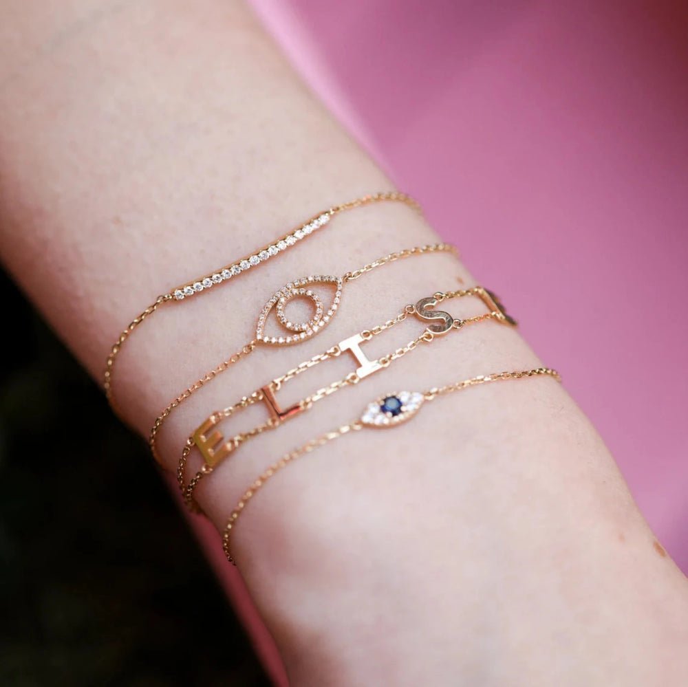 Diamond Eye Cutout Bracelet