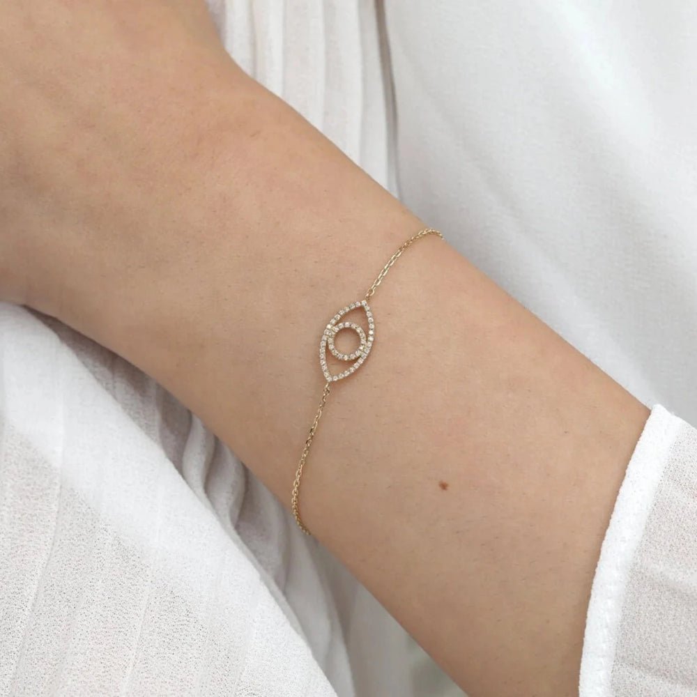 Diamond Eye Cutout Bracelet