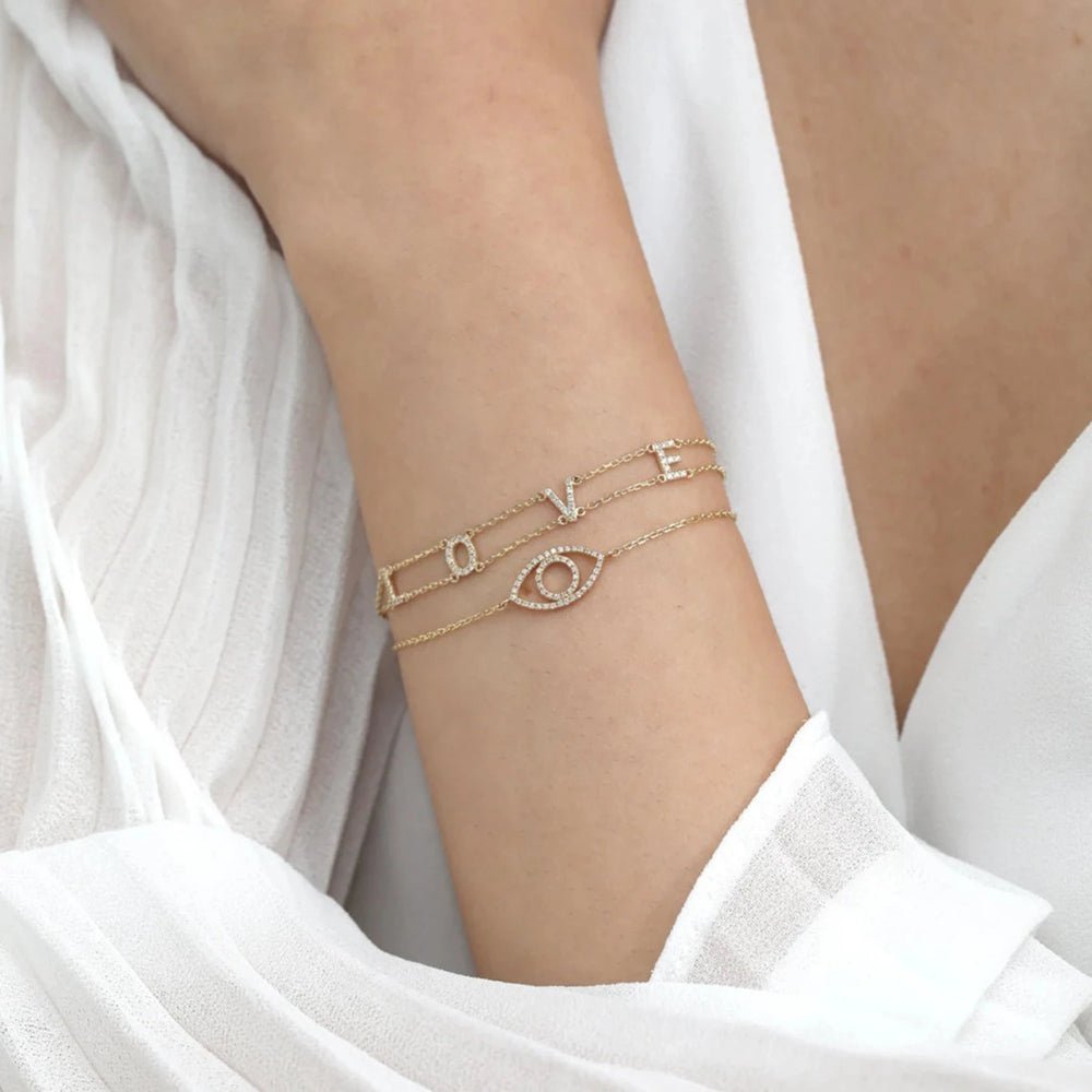 Diamond Eye Cutout Bracelet