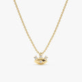 Diamond Eye Lash Necklace