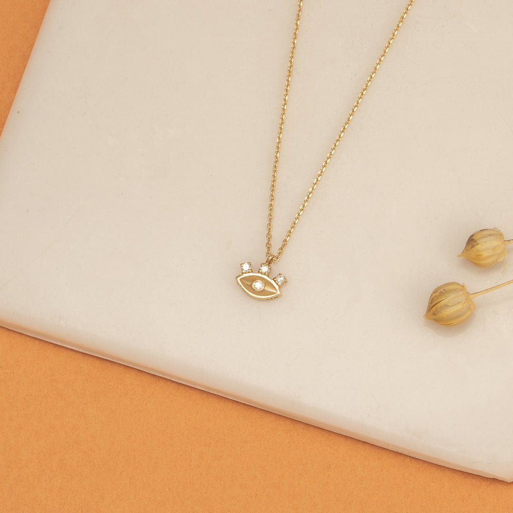 Diamond Eye Lash Necklace