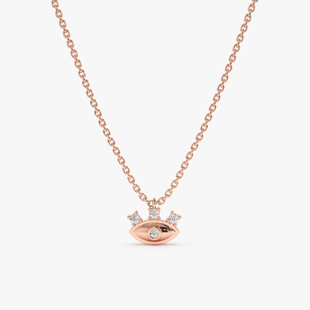 Diamond Eye Lash Necklace