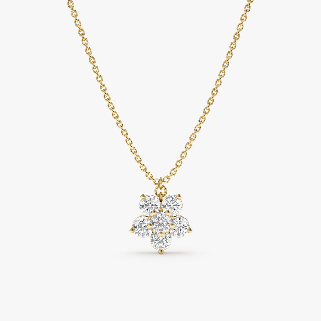Diamond Flower Necklace