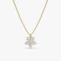 Diamond Flower Necklace