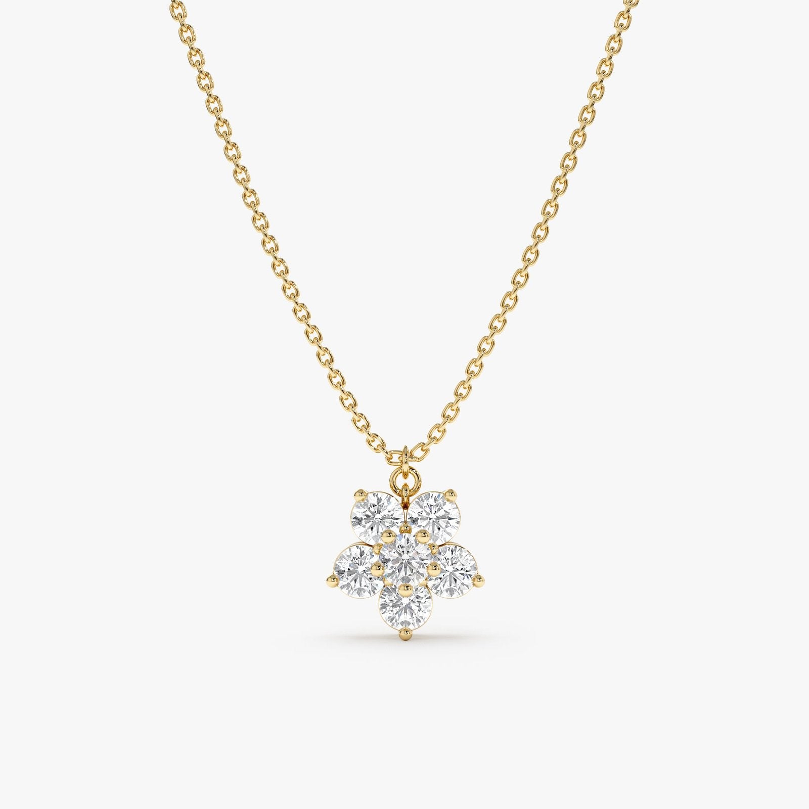 Diamond Flower Necklace