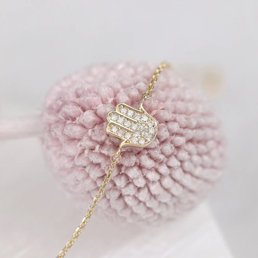 Diamond Hamsa Bracelet