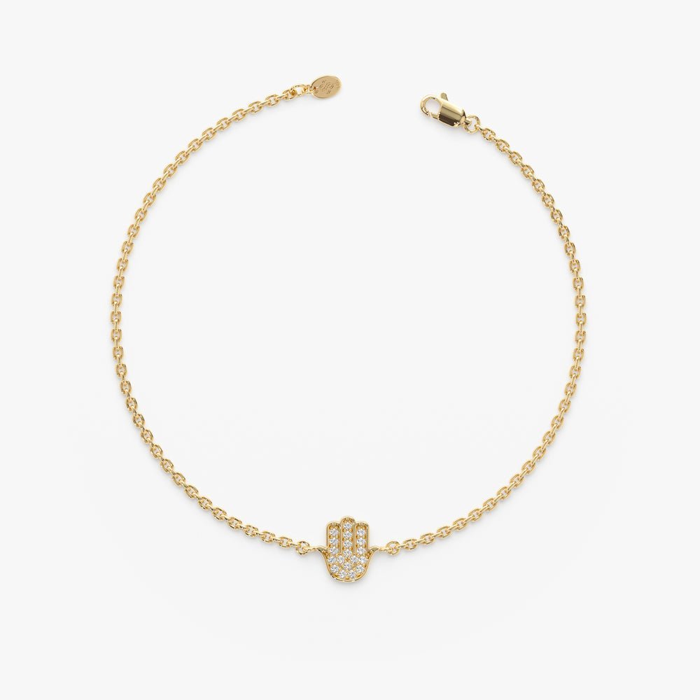Diamond Hamsa Bracelet