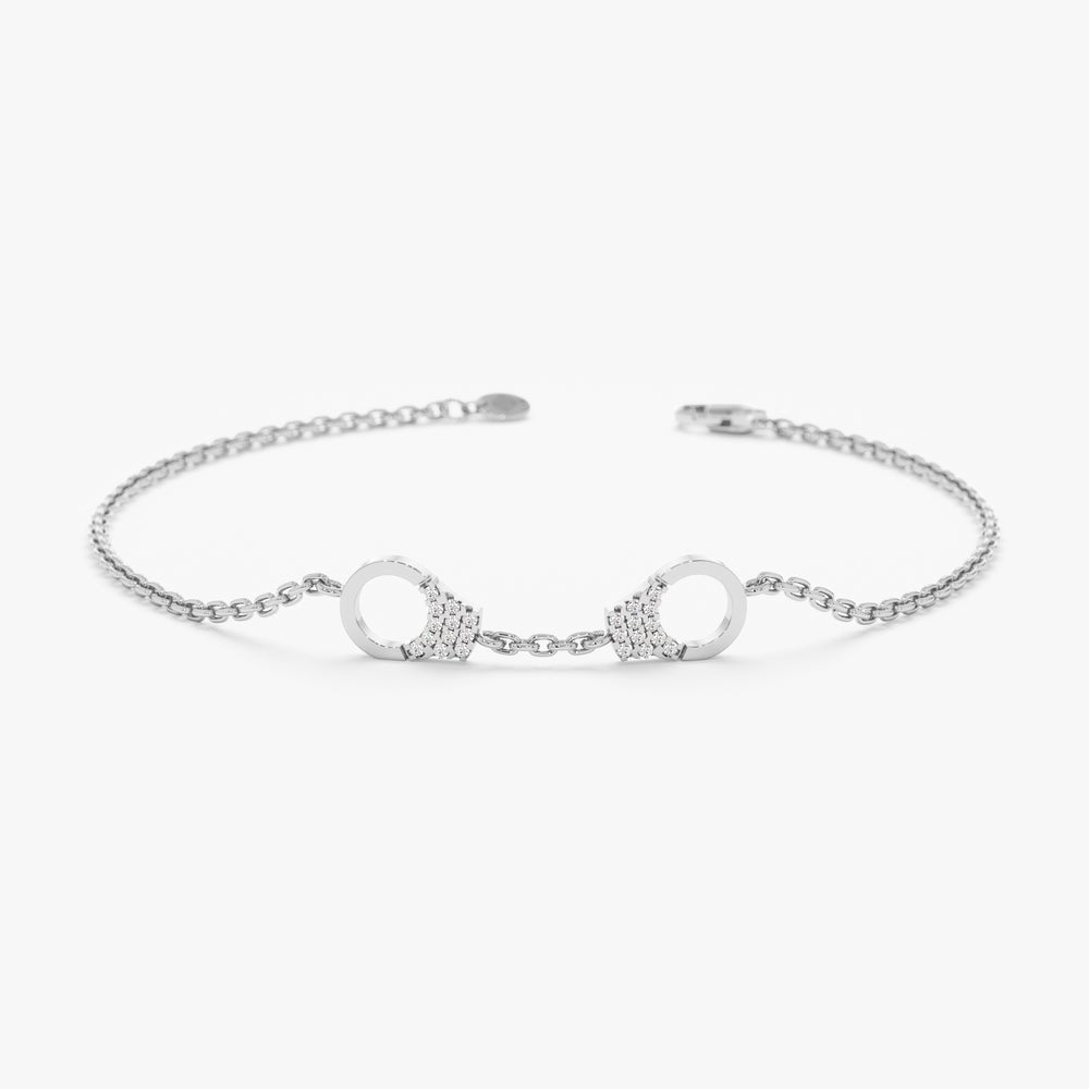 Diamond Handcuff Bracelet