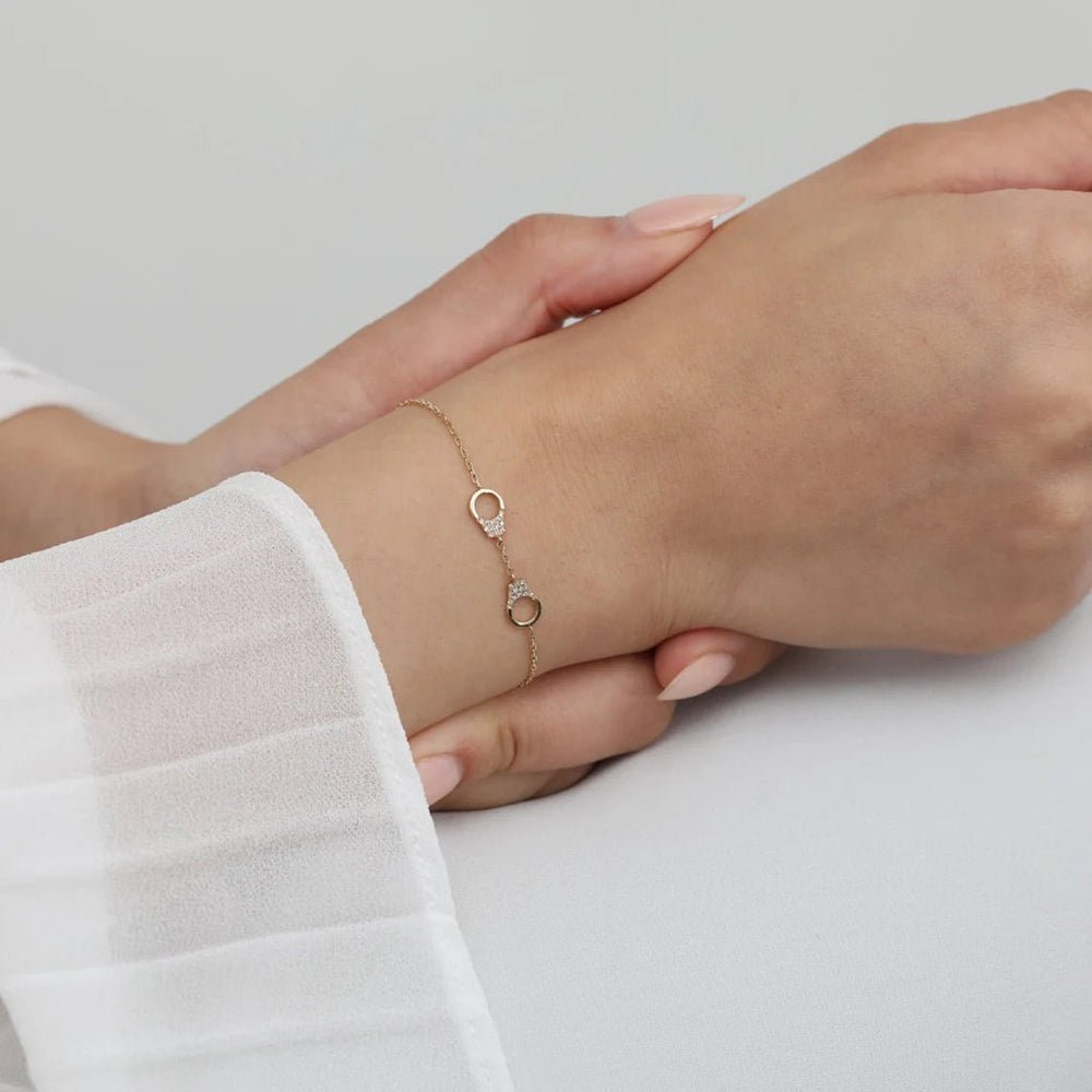Diamond Handcuff Bracelet