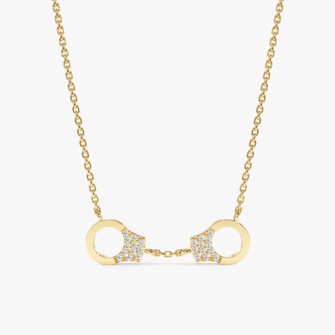 Diamond Handcuff Necklace
